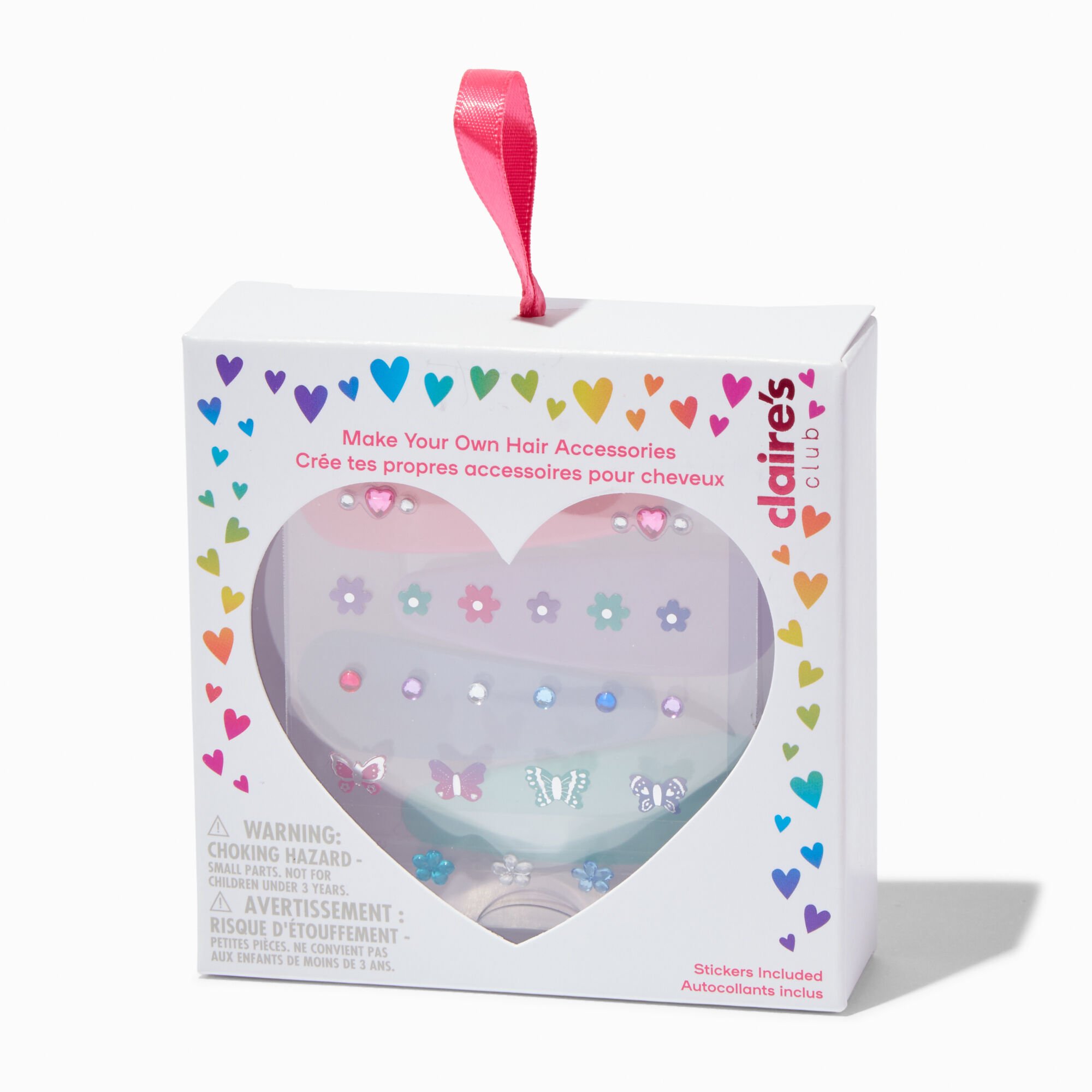 Claire's Club Make-It-Yourself Jewel Tone Snap Hair Clip Kit,