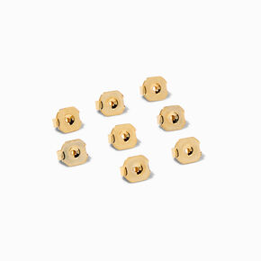C LUXE by Claire&#39;s 18k Yellow Gold Plated Earring Back Replacements - 8 Pack,