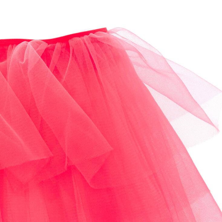 Tutu rose fluo gonflant,
