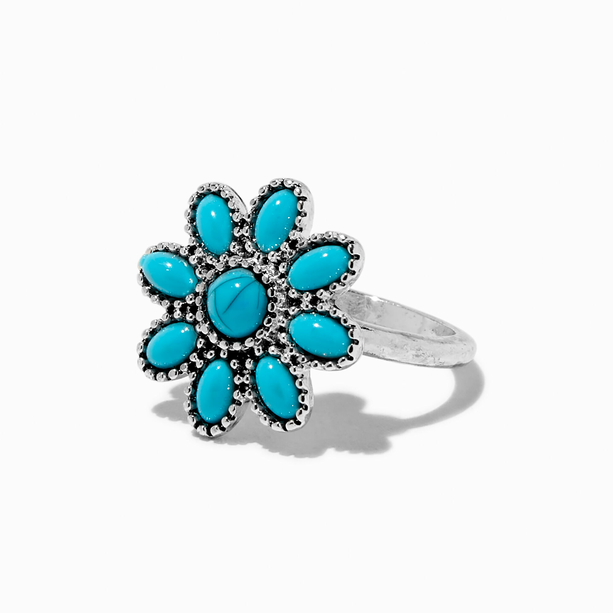 Turquoise Cowgirl Rings - 5 Pack,