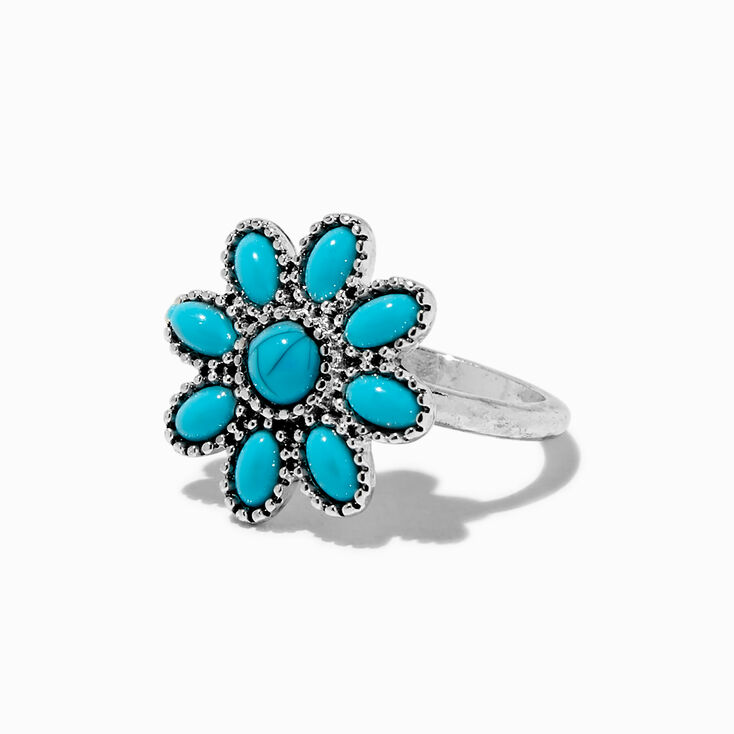 Turquoise Cowgirl Rings - 5 Pack,
