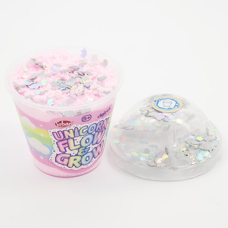 Unicorn Flow &amp; Grow Fluffy Putty Shaker Pot,