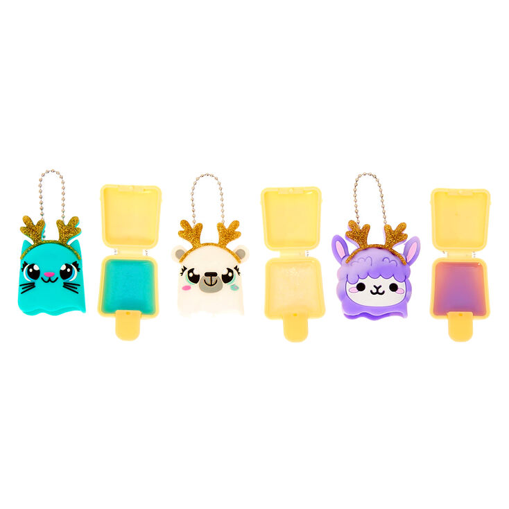 Pucker Pops Reindeer Critters Lip Gloss Set - 3 Pack,
