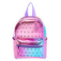 Embellished Ombre Small Backpack - Purple,