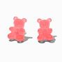 Red Gummy Bears&reg; Sterling Silver Post Stud Earrings,