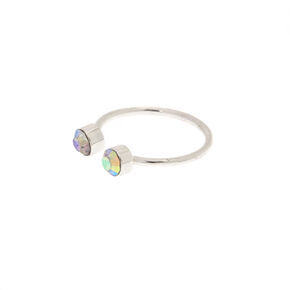 jewelry body ring cuff iridescent toe crystal open