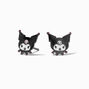 Sterling Silver Kuromi&trade; Enamel Stud Earrings,