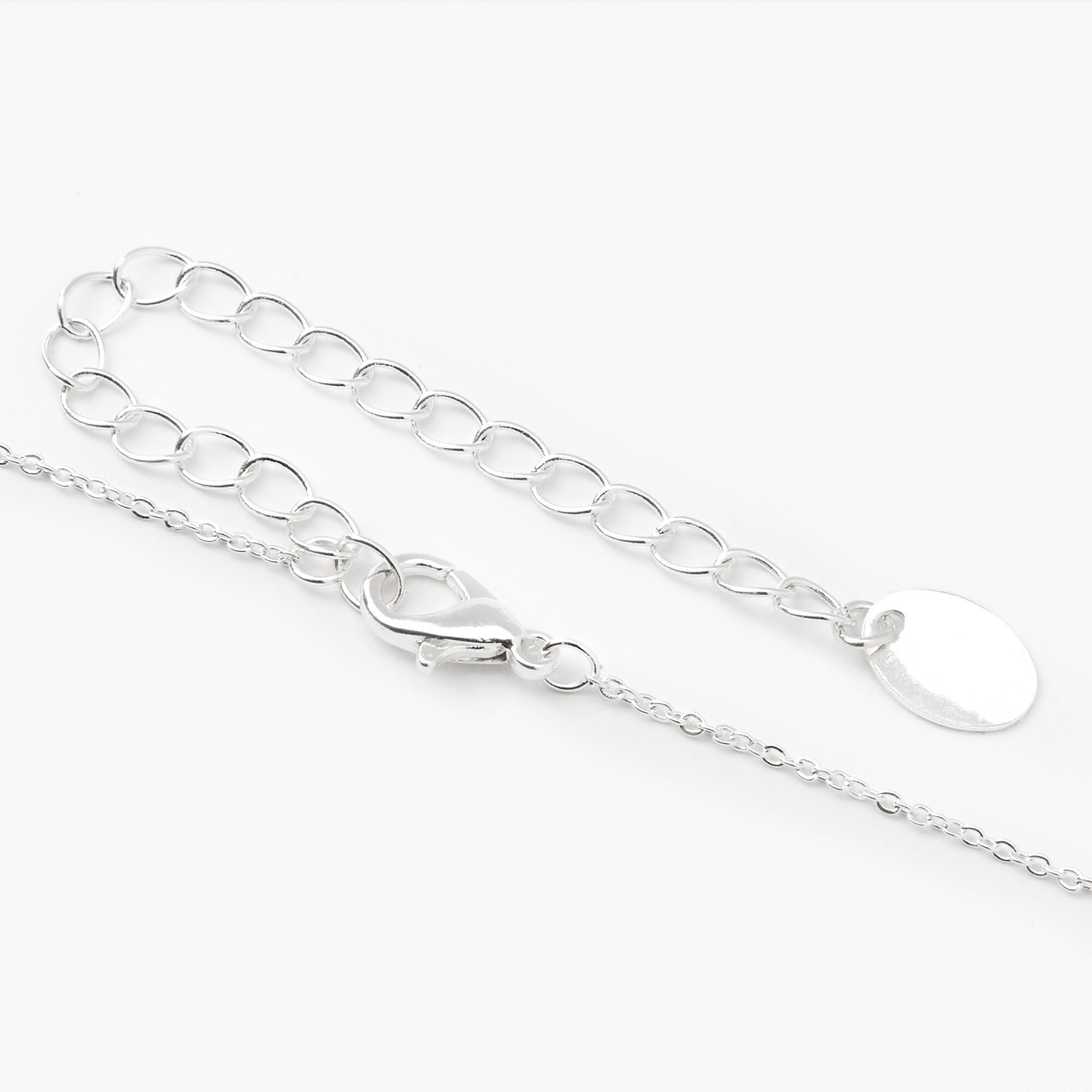 Silver Ridge Initial Pendant Necklace - M,