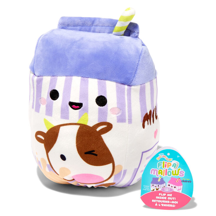 Squishmallows&trade;  Claire&#39;s Exclusive 8&quot; Milk Carton Flip-A-Mallows Plush Toy,