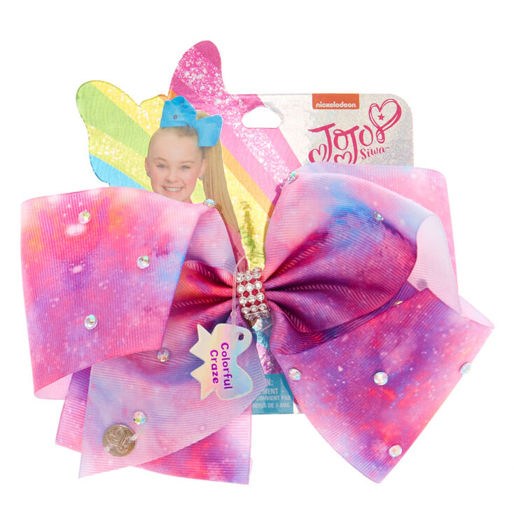 Claire's Nœud pour cheveux « Colorful Craze » JoJo Siwa™ - Rose