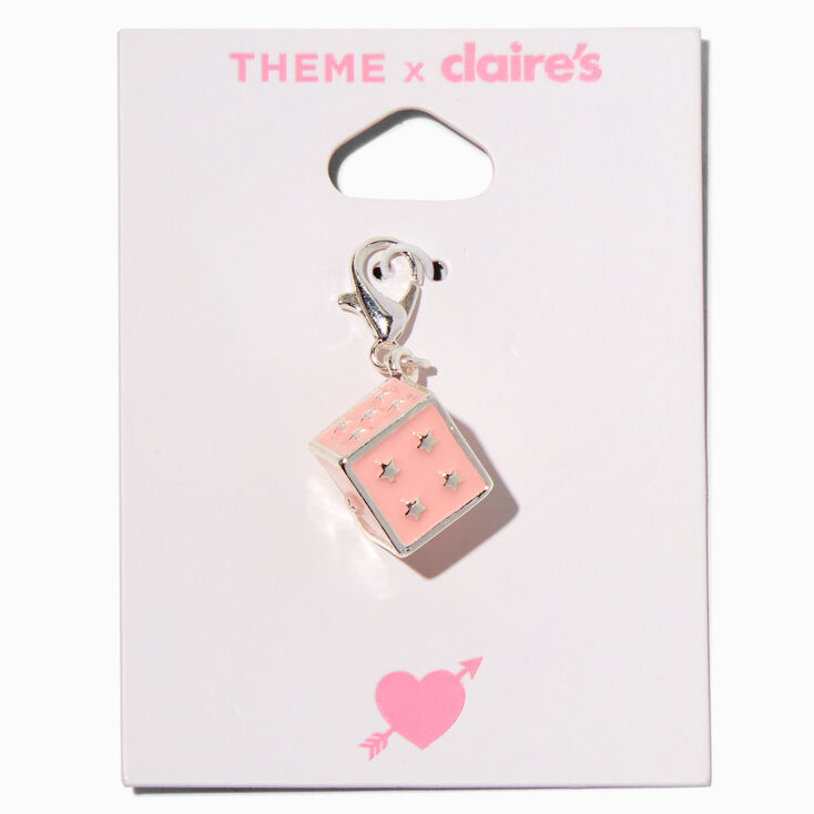 T H E M E x Claire&#39;s Pink Dice Charm,