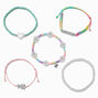 T H E M E x Claire&#39;s &#39;&#39;Happy&#39;&#39; Beaded Bracelet Set - 5 Pack,