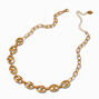 Gold-tone Pop Tab Chain Necklace,