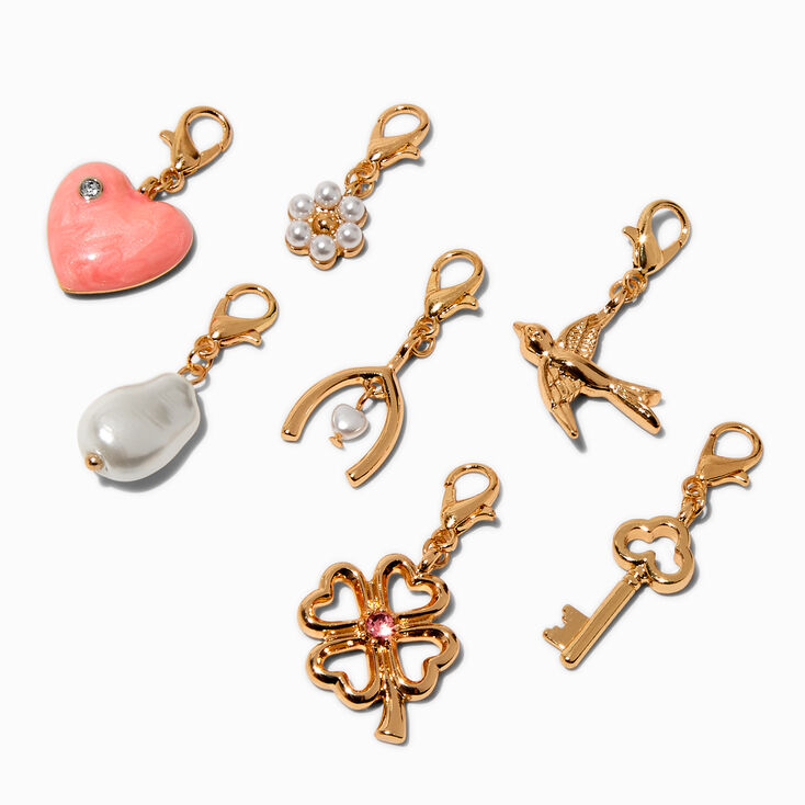 T H E M E x Claire&#39;s Gold-tone Lucky Charm Bracelet,