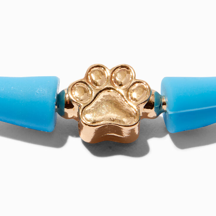 Light Blue Paw Silicone Bracelet,