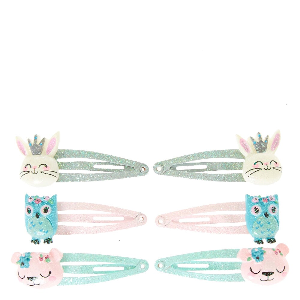 Claire's Club Critters Snap Hair Clips - 6 Pack,