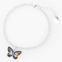 Silver Butterfly Mood Charm Bracelet,