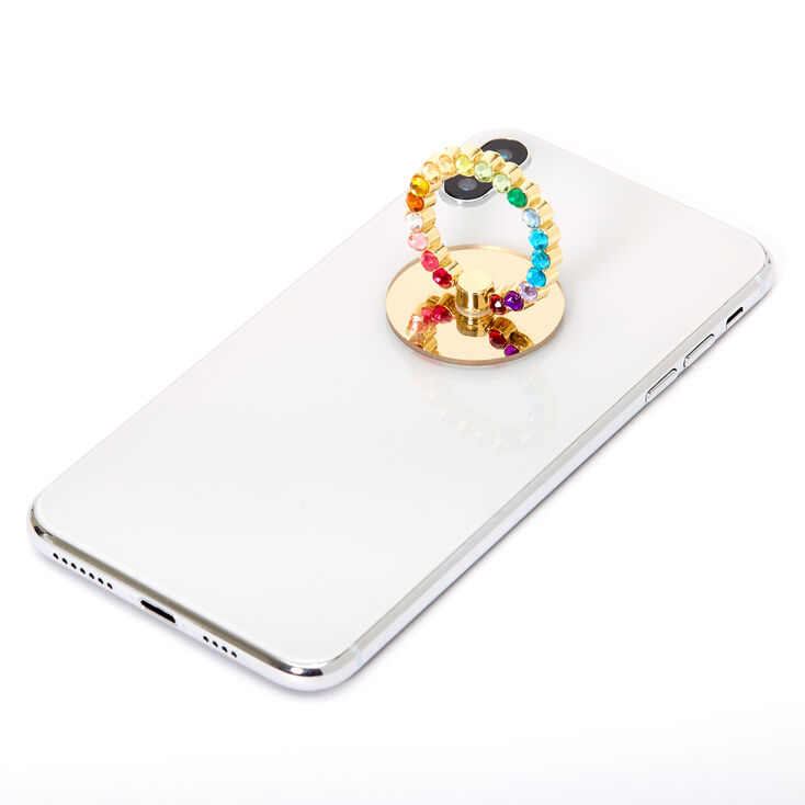 Rainbow Bling Ring Stand - Gold,