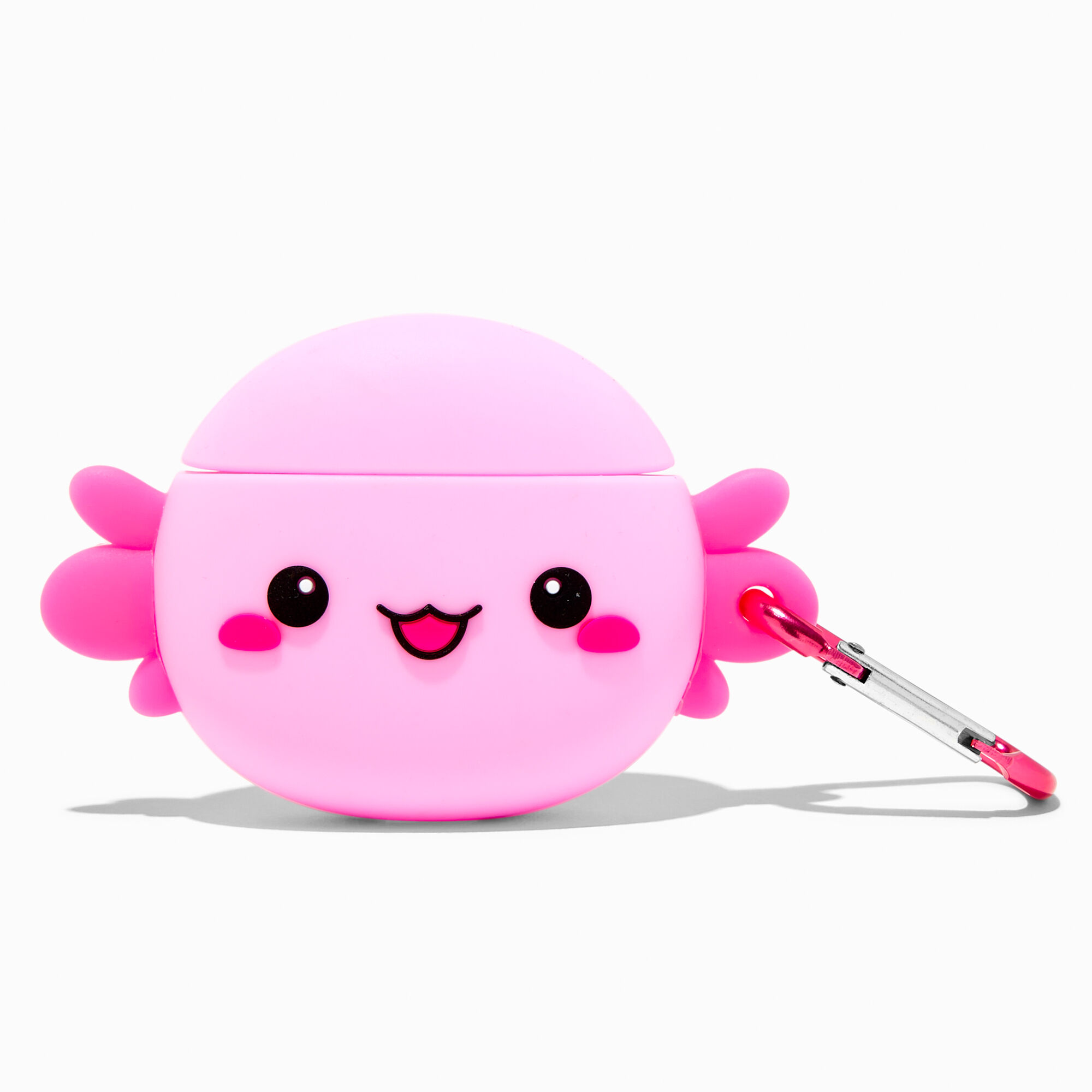 View Claires Axolotl Silicone Earbud Case Cover Compatible With Apple Airpods Pink information