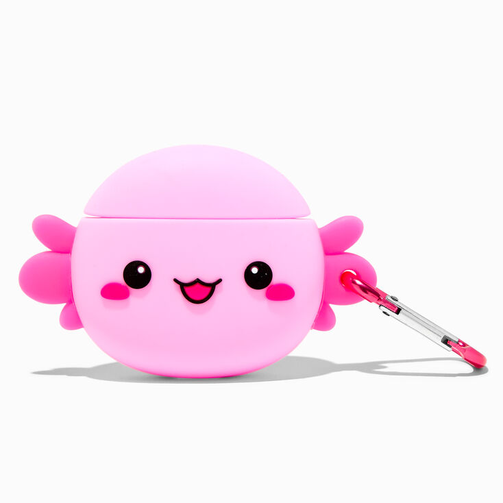 Pink Axolotl Silicone Earbud Case Cover - Compatible With Apple AirPods®