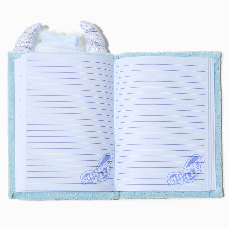 Claire&#39;s ShimmerVille&trade; Icicrunch Plush Notebook,