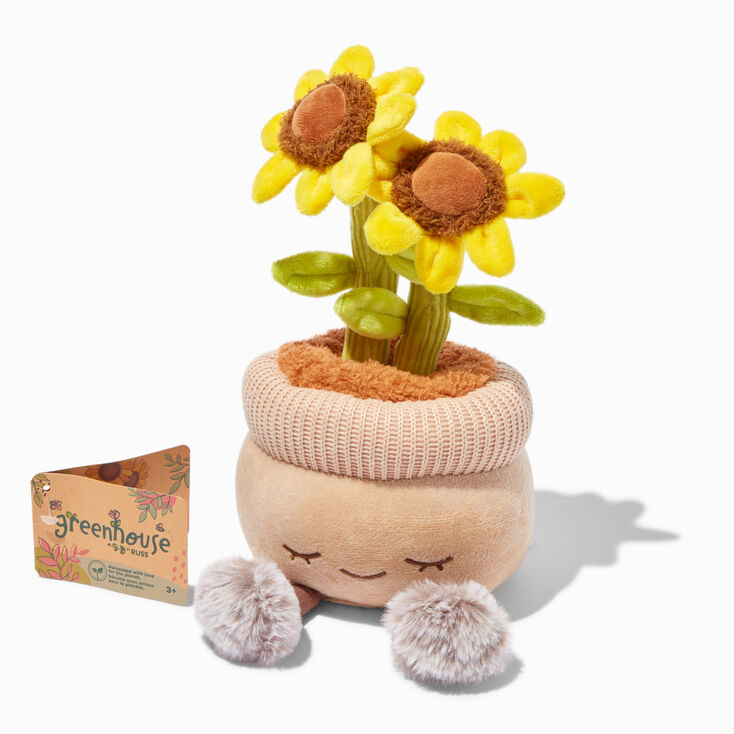 Greenhouse&trade; by Russ&reg; 12&#39;&#39; Lauren the Sunflower Plush Toy,