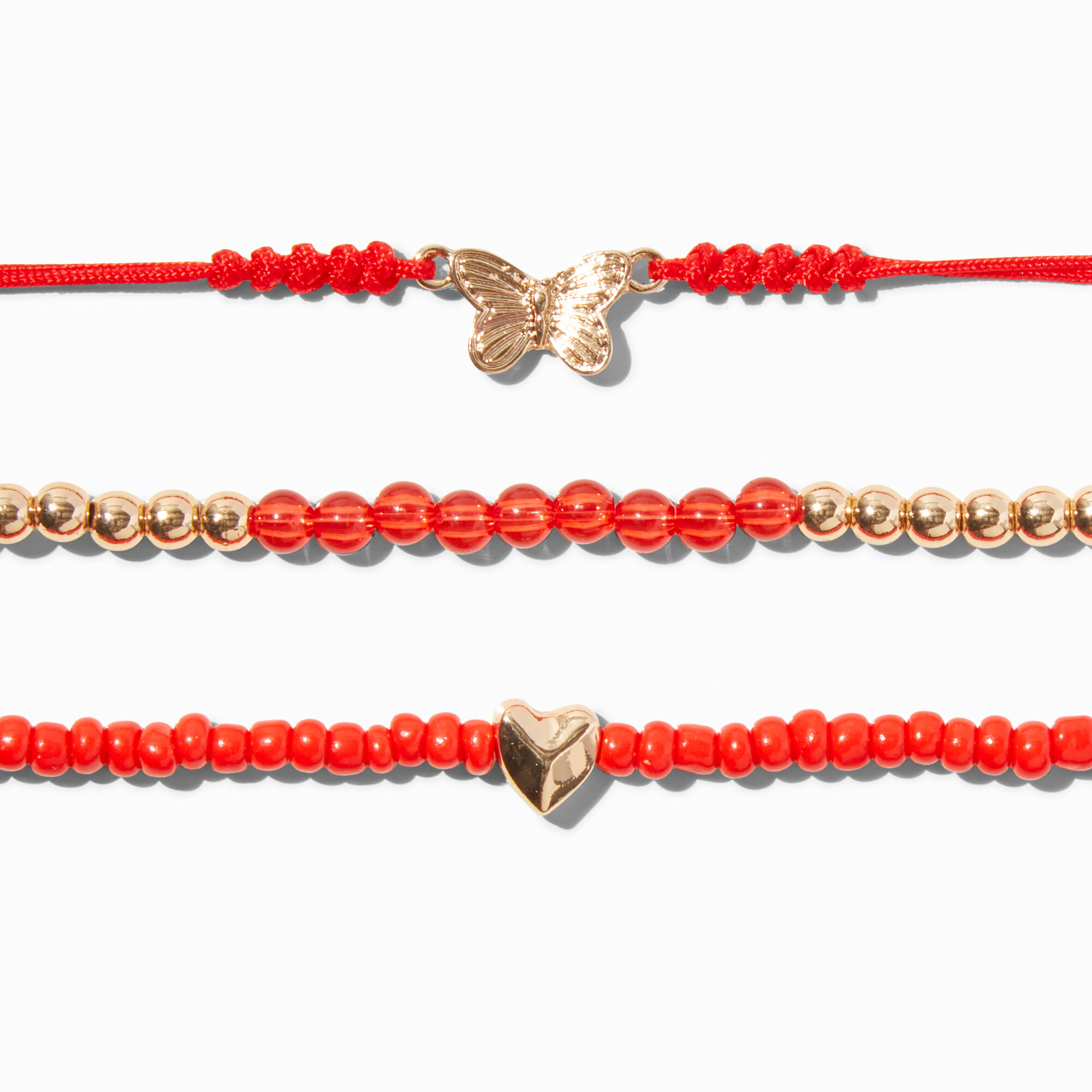 July Birthstone Beaded Stretch Bracelets - 3 Pack,
