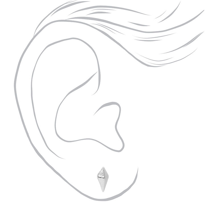 Mixed Geometric Stud Earrings - 6 Pack,