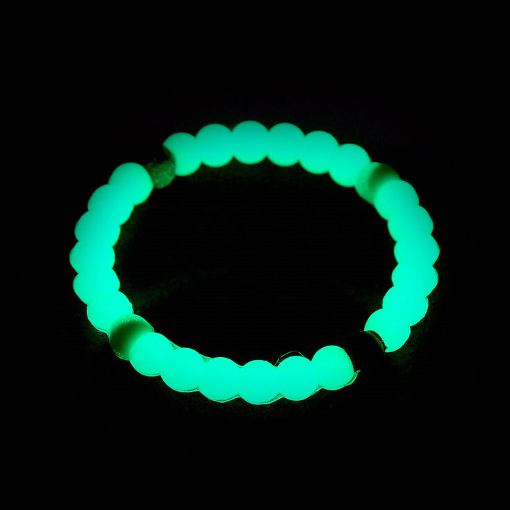 Glow In The Dark Fortune Stretch Bracelet - Blue,