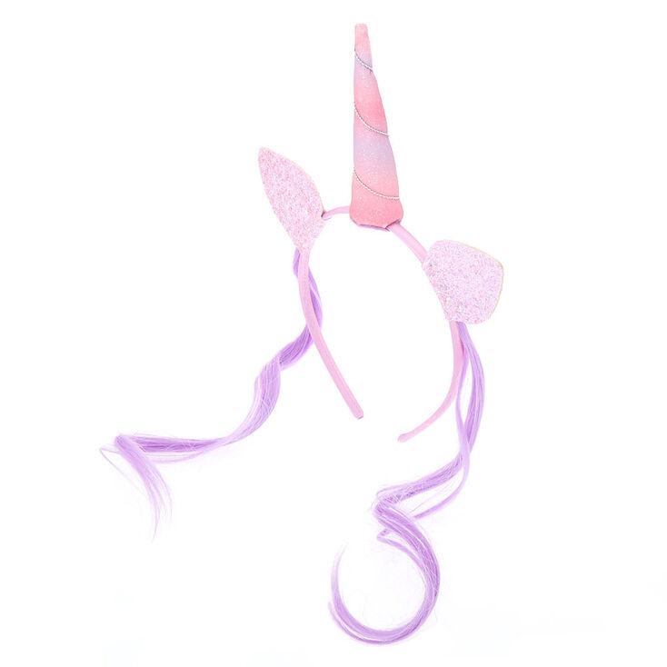 Claire S Club Unicorn Ears Headband Purple Claire S Us