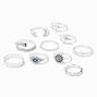 Silver Mystical Chic Rings - 10 Pack,