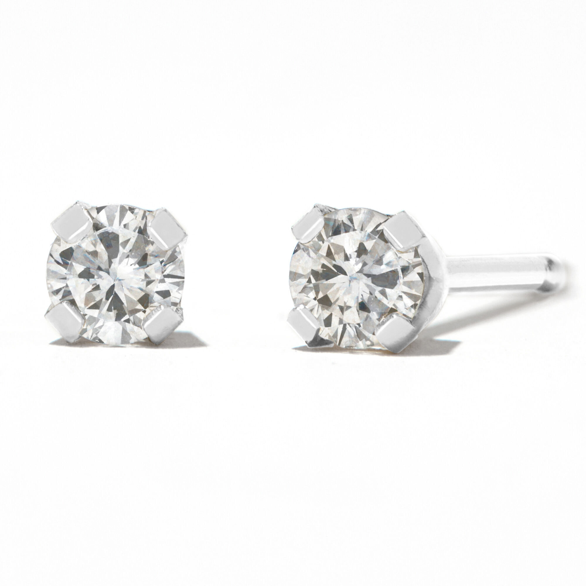 Lab-Created Diamonds by KAY Solitaire Earrings 1/2 ct tw 14K Yellow Gold  (F/SI2) | Kay
