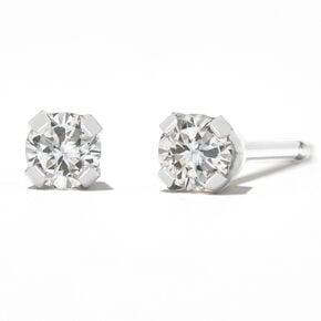 Round Diamond Stud Earrings 1/5 ct. tw. 14kt White Gold,