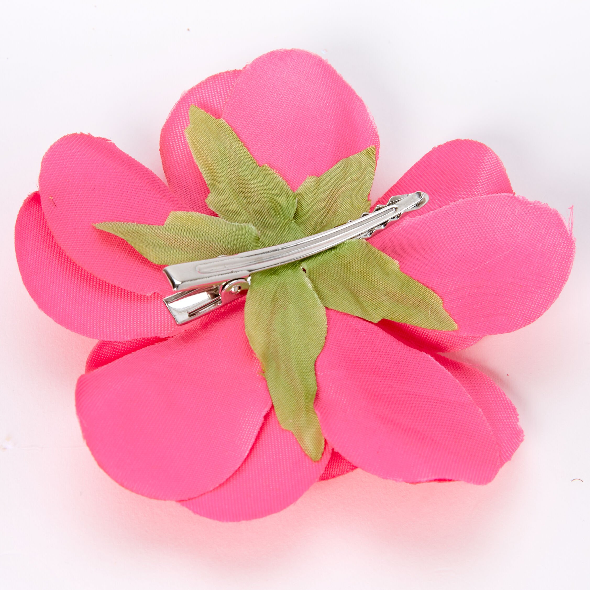 Bright Pink Flower Hair Clip,