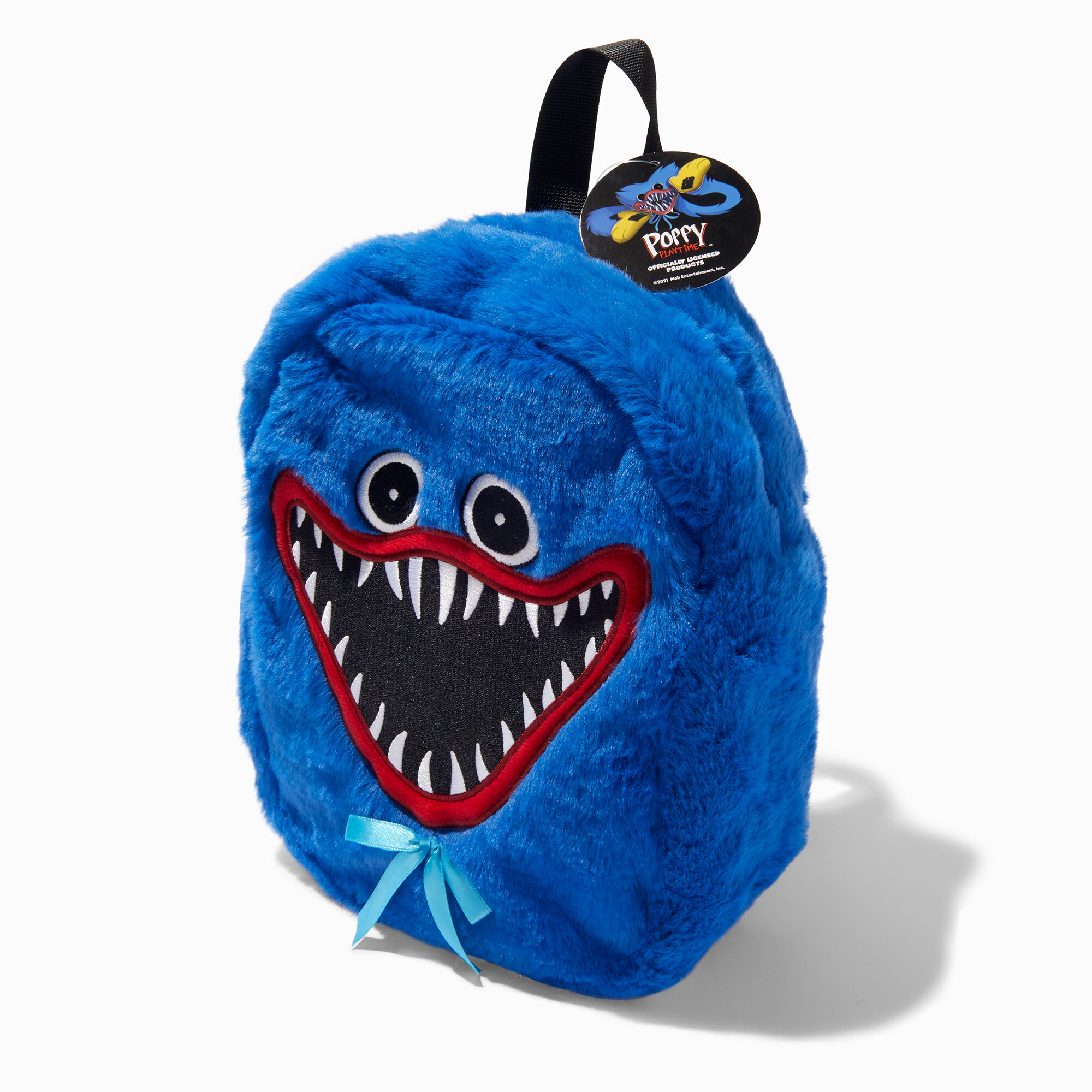 View Claires Poppys Playtime Plush Mini Backpack Blue information