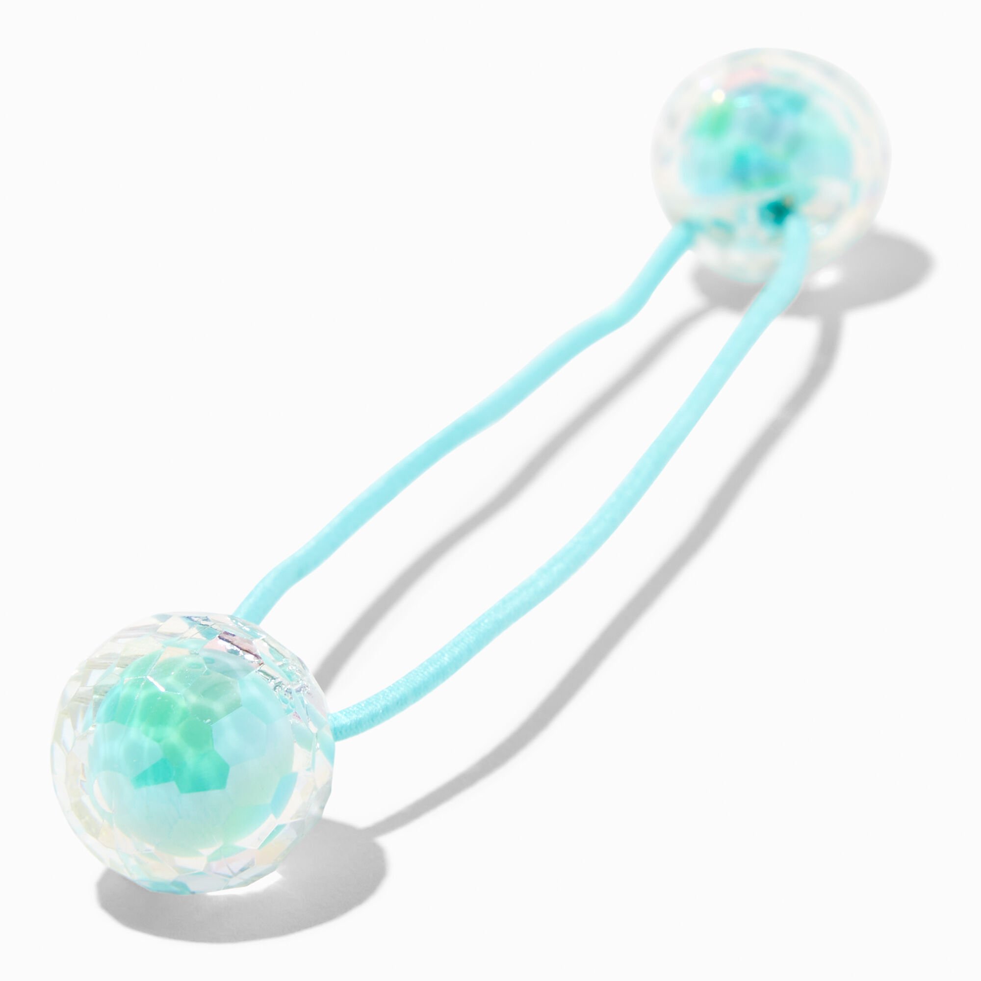 Élastiques perlés heurtoir de porte iridescents pastel Claire's Club - Lot de 4,
