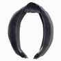Dark Gray Knotted Corduroy Headband,