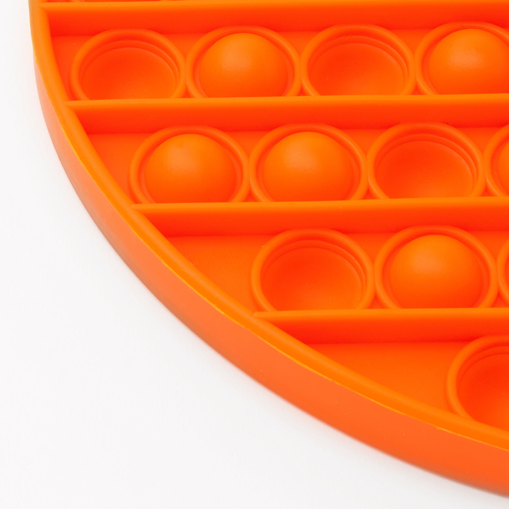 Pop Poppers Heart Fidget Toy – Orange,