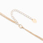 Gold-tone Cubic Zirconia Confetti Multi-Strand Necklace ,