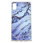 Silver Marble Square Phone Case - Fits iPhone XS Max,