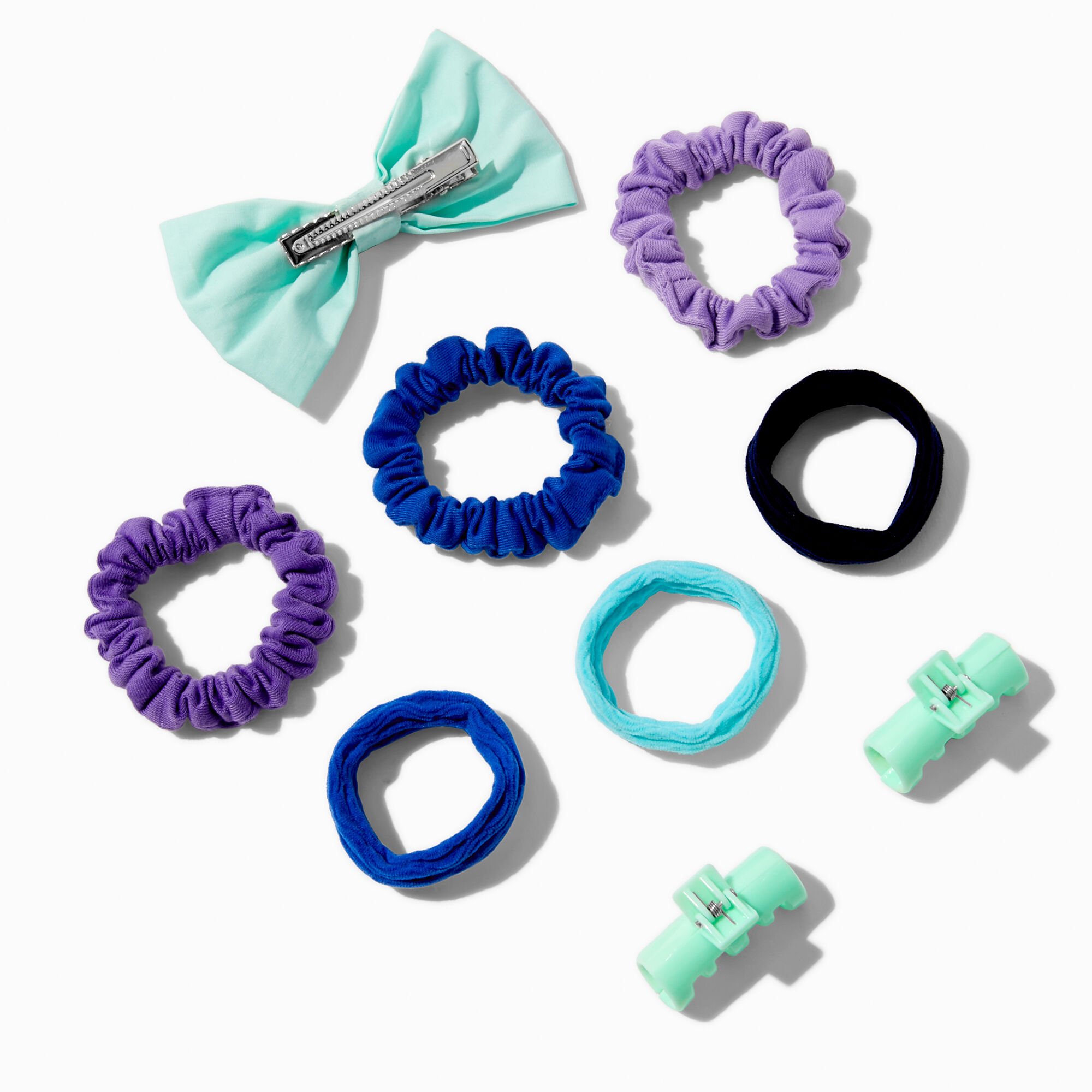 Claire's Club Cool Mixed Hair Ties & Claws - 9 Pack,