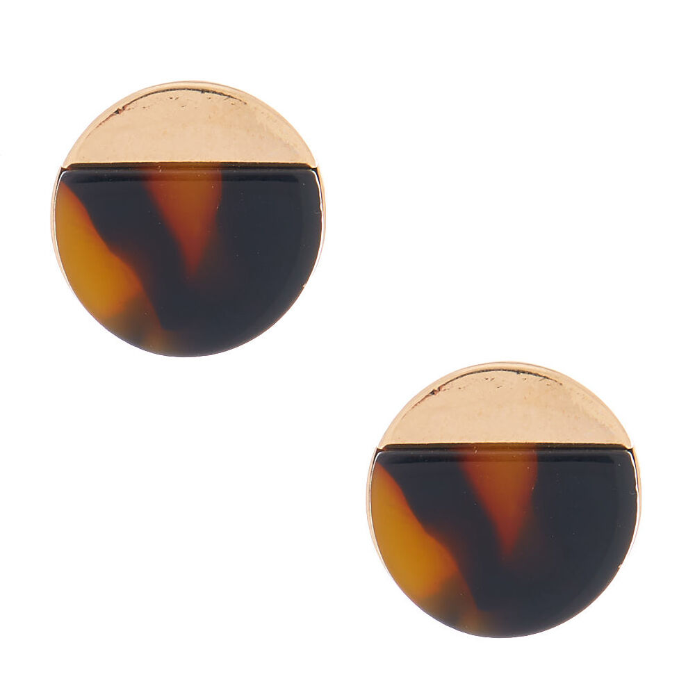Tortoise shell discount stud earrings