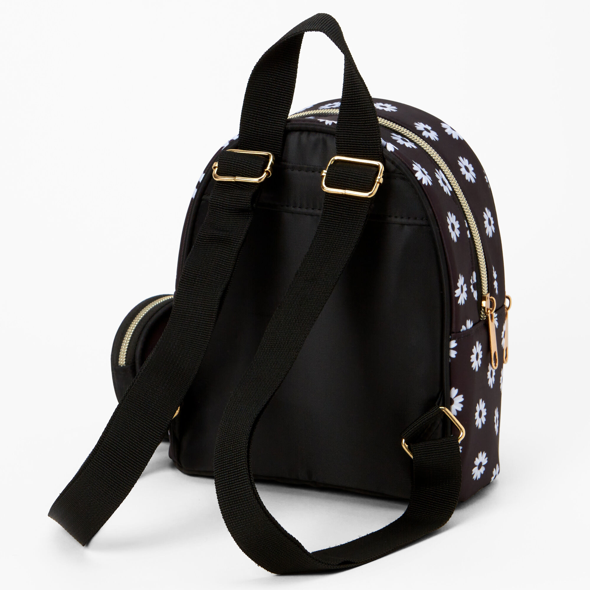 Black & White Daisy Mini Backpack,
