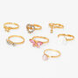 Claire&#39;s Club Special Occasion Rose Box Rings - 7 Pack,