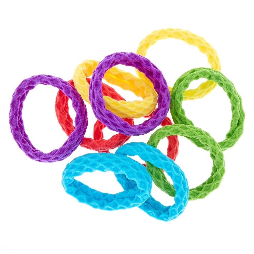 Claire's Club Neon Honeycomb Hair Bobbles - 10 Pack,