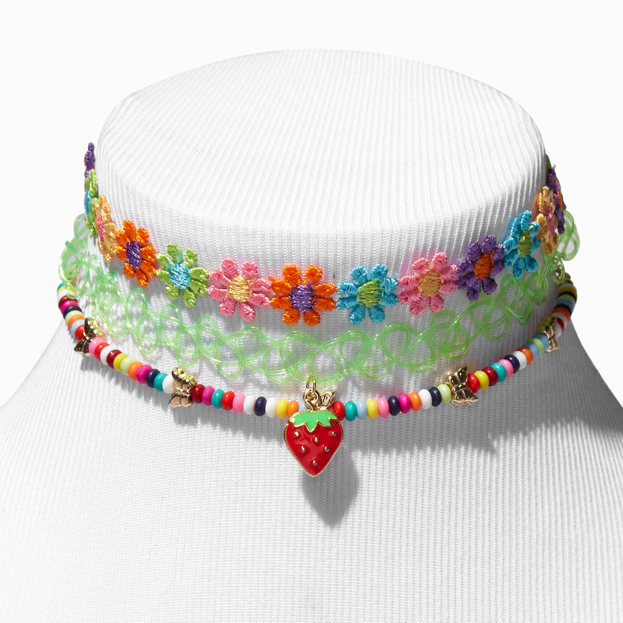Rainbow choker sale claire's