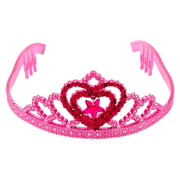 Diad&egrave;me de princesse rose &eacute;tincelant du Claire&#39;s&nbsp;Club,