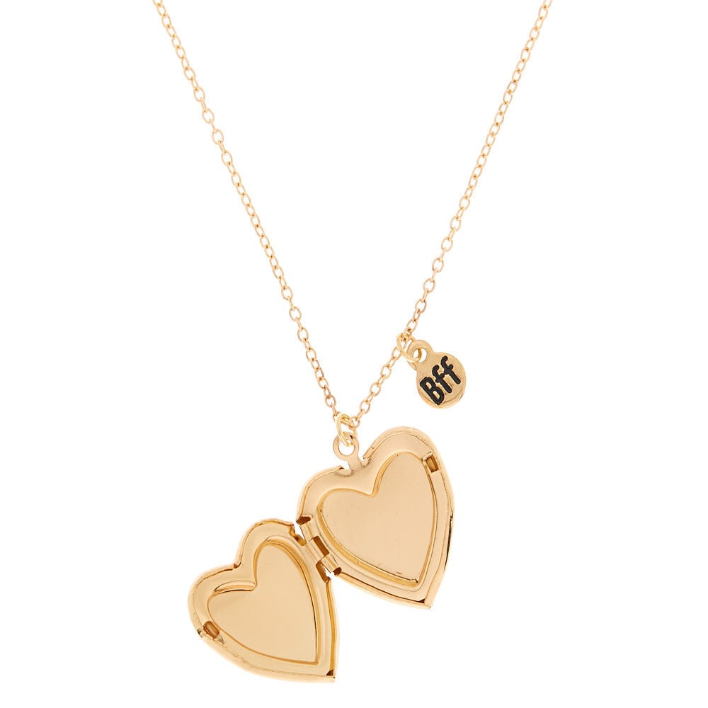 Best Friends Eiffel Tower Locket Pendant Necklaces - 2 Pack,