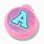 Varsity Initial Pop-Up Hair Brush Compact Mirror - A,