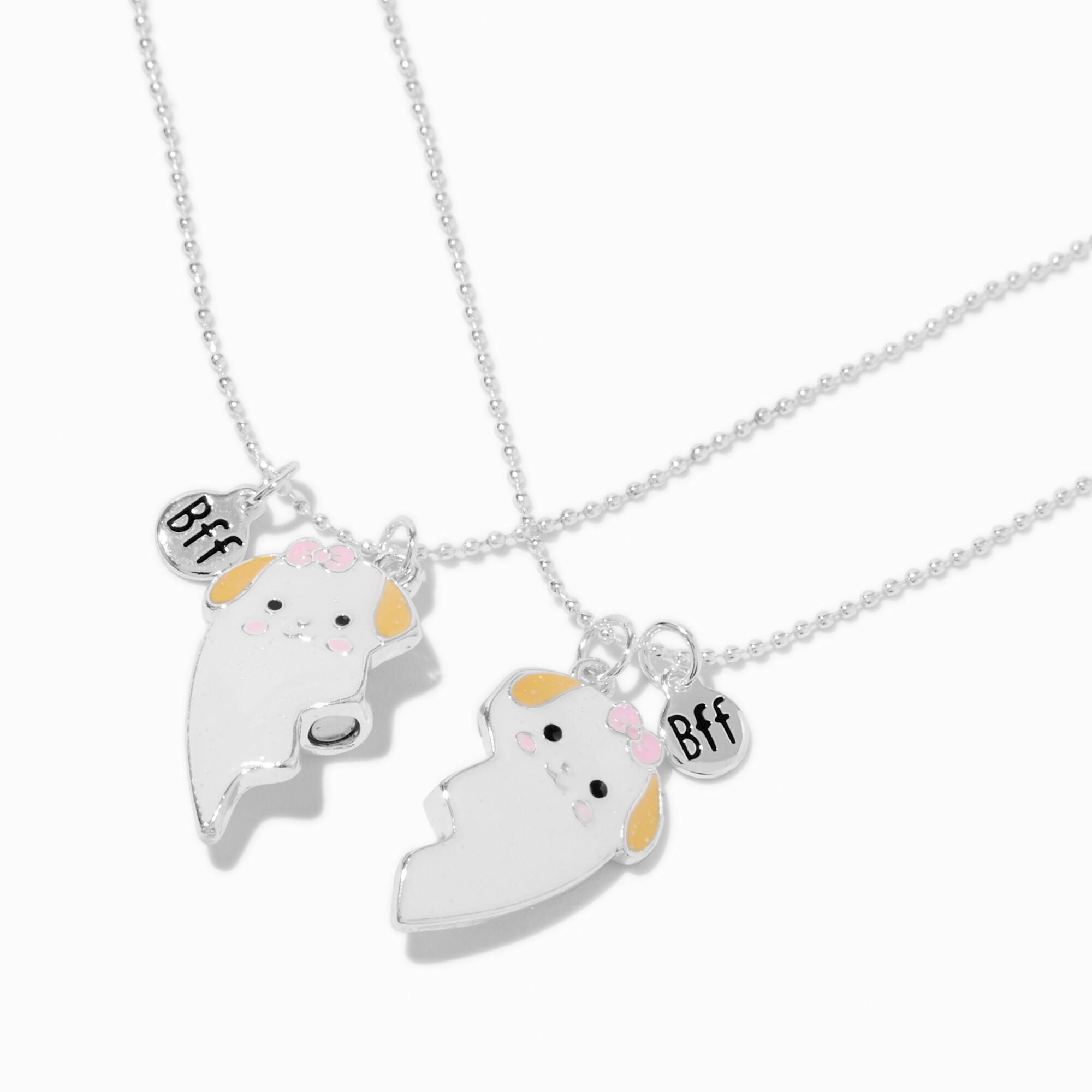 Colliers cœur fendu chien qui change de couleur aux UV Best Friends - Lot de 2,